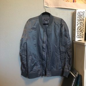 Dark grey bomber jacket